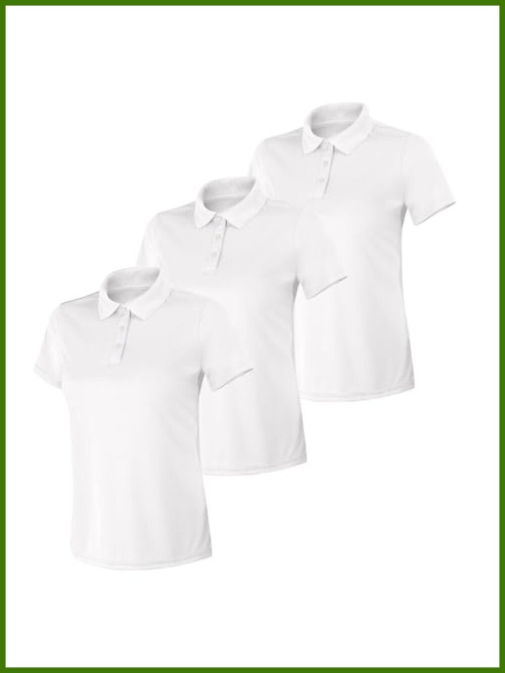 Women's Performance Polo Shirt Moisture-Wicking UPF 40+ Short Sleeve